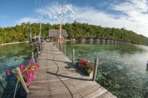 (English) Papua Explorers water bungalows with sundecks